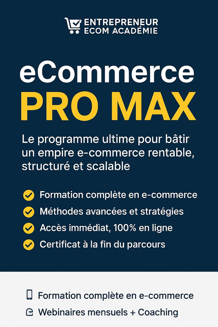 Formation Pro E-commerce
